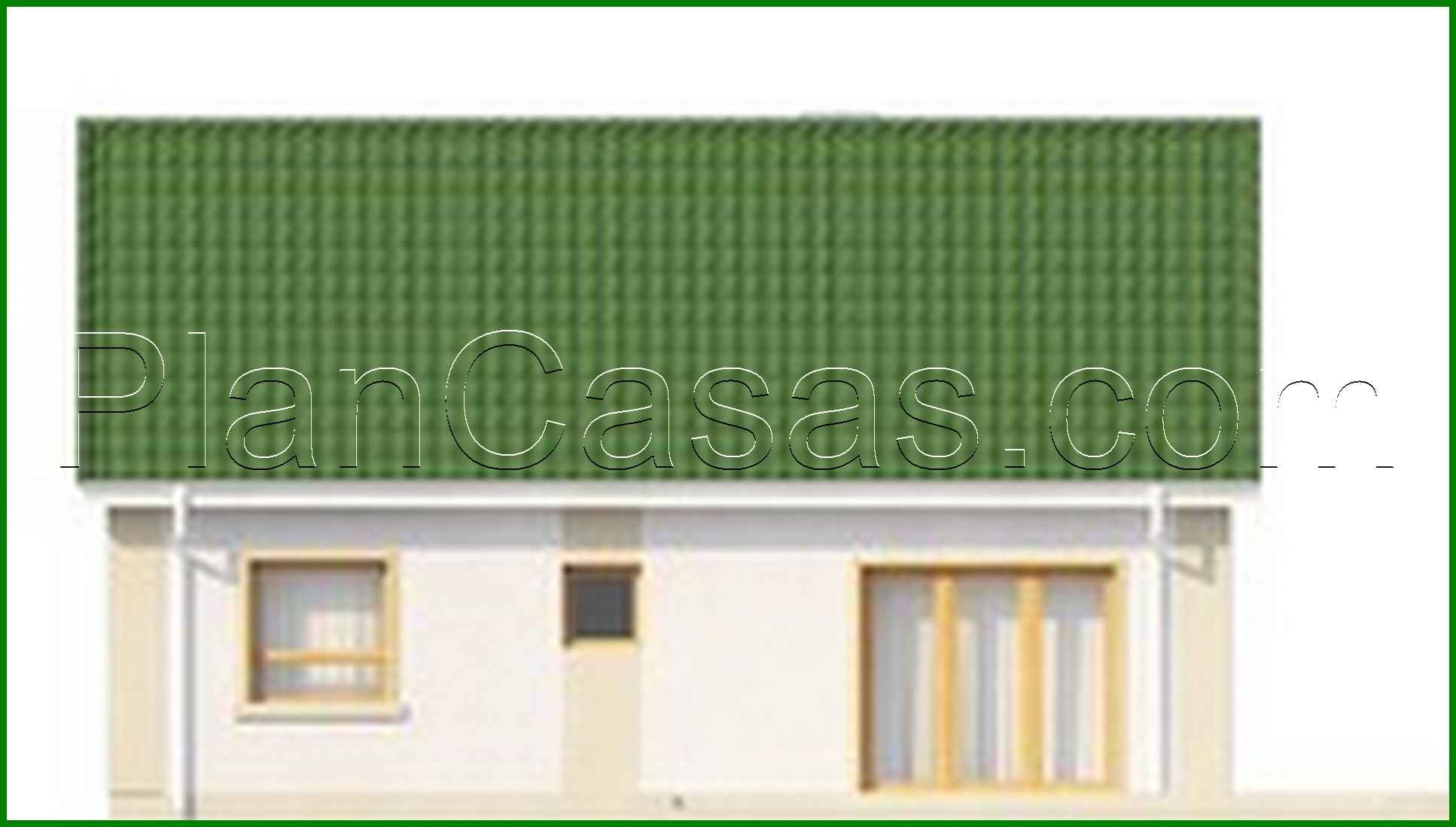 Visualization gallery - Project of a house with a gable roof and an attic room