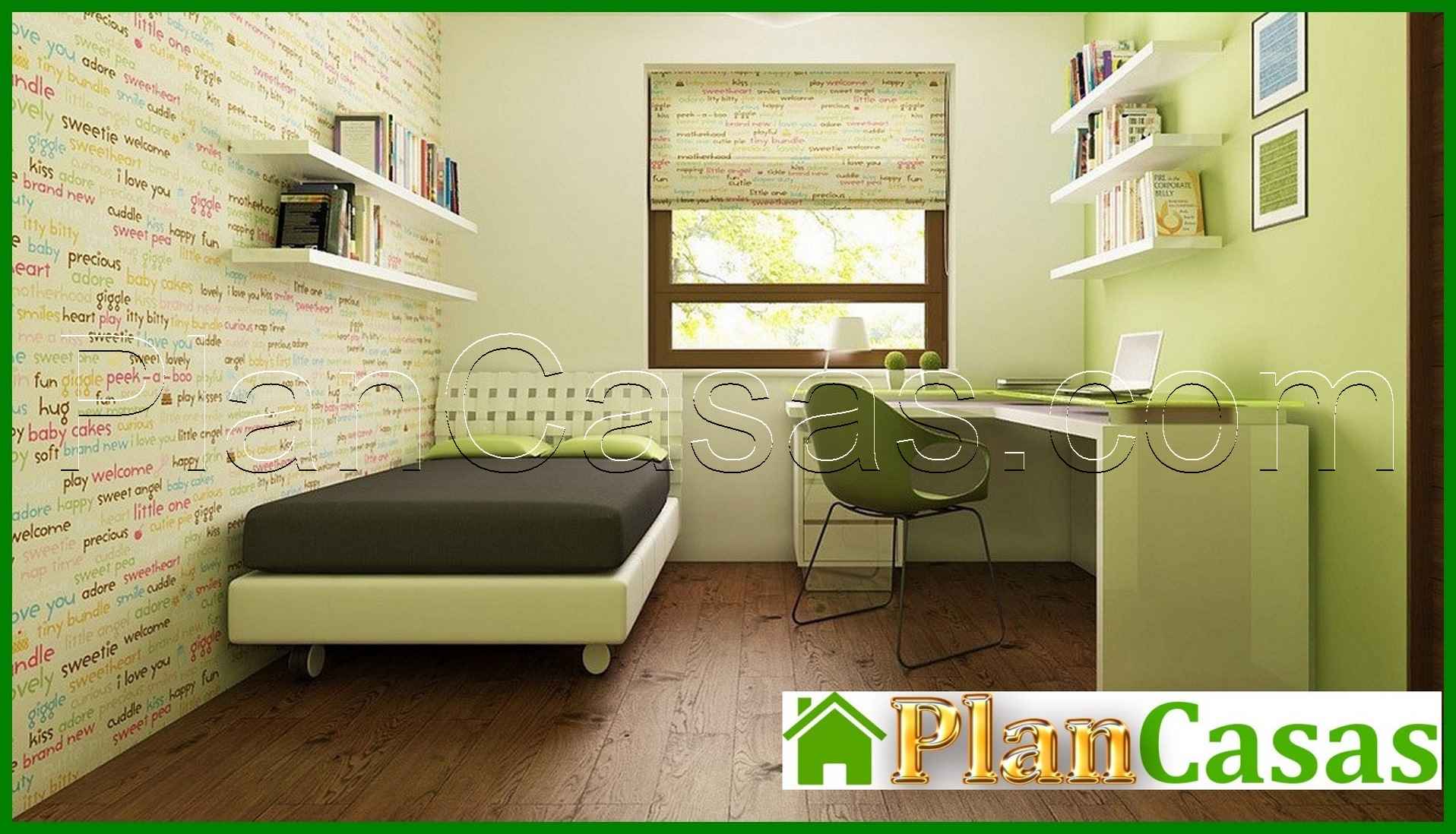 Visualization gallery - Project of a house with a gable roof and an attic room