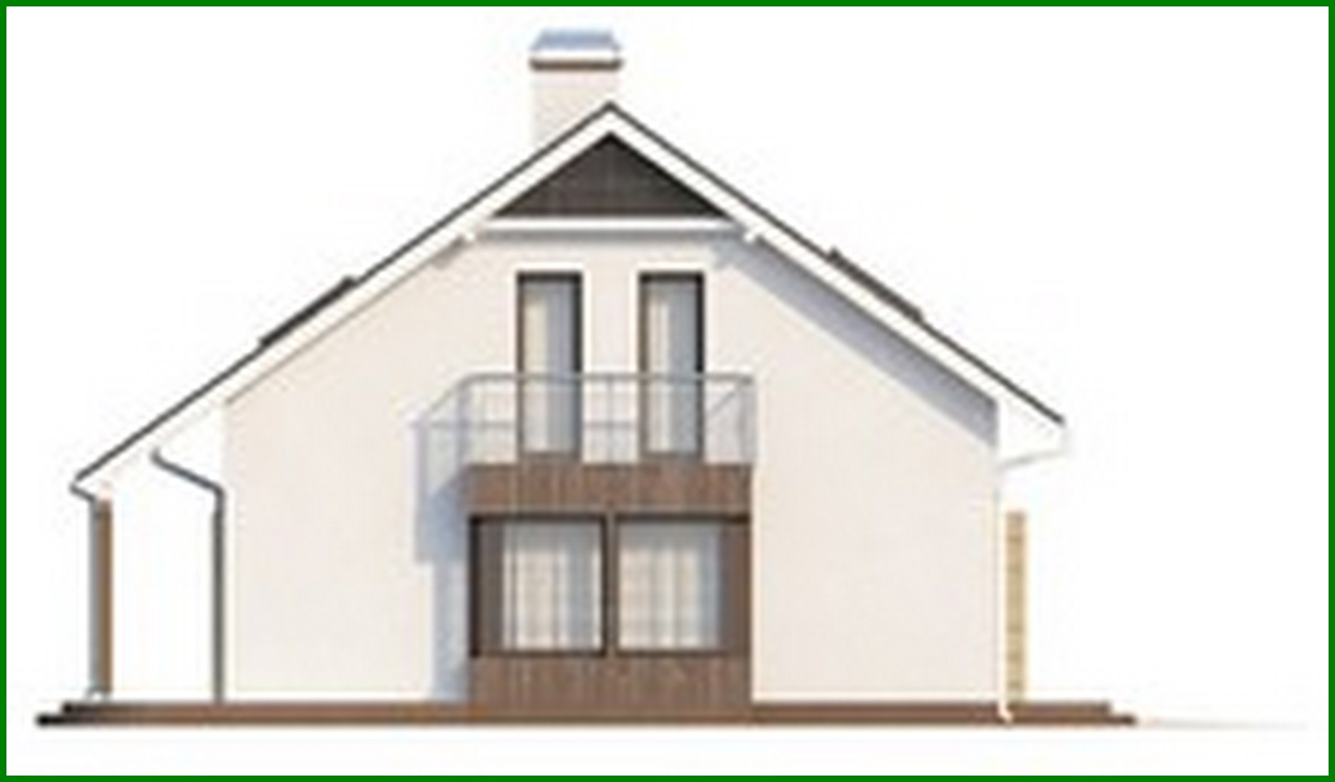 Visualization gallery - The project of an economical house with an extra bedroom