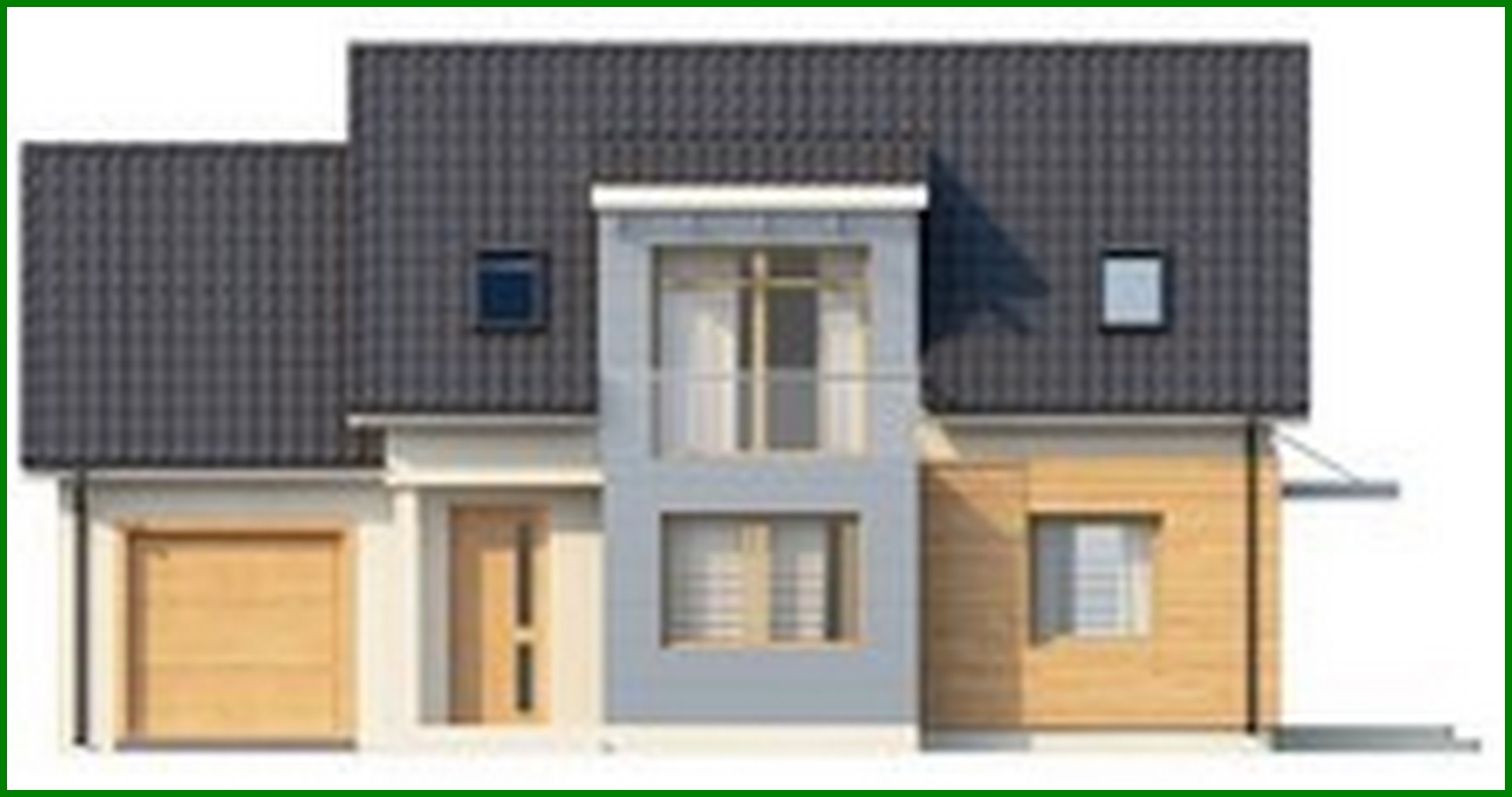 Visualization gallery - The project of a classic house with modern elements