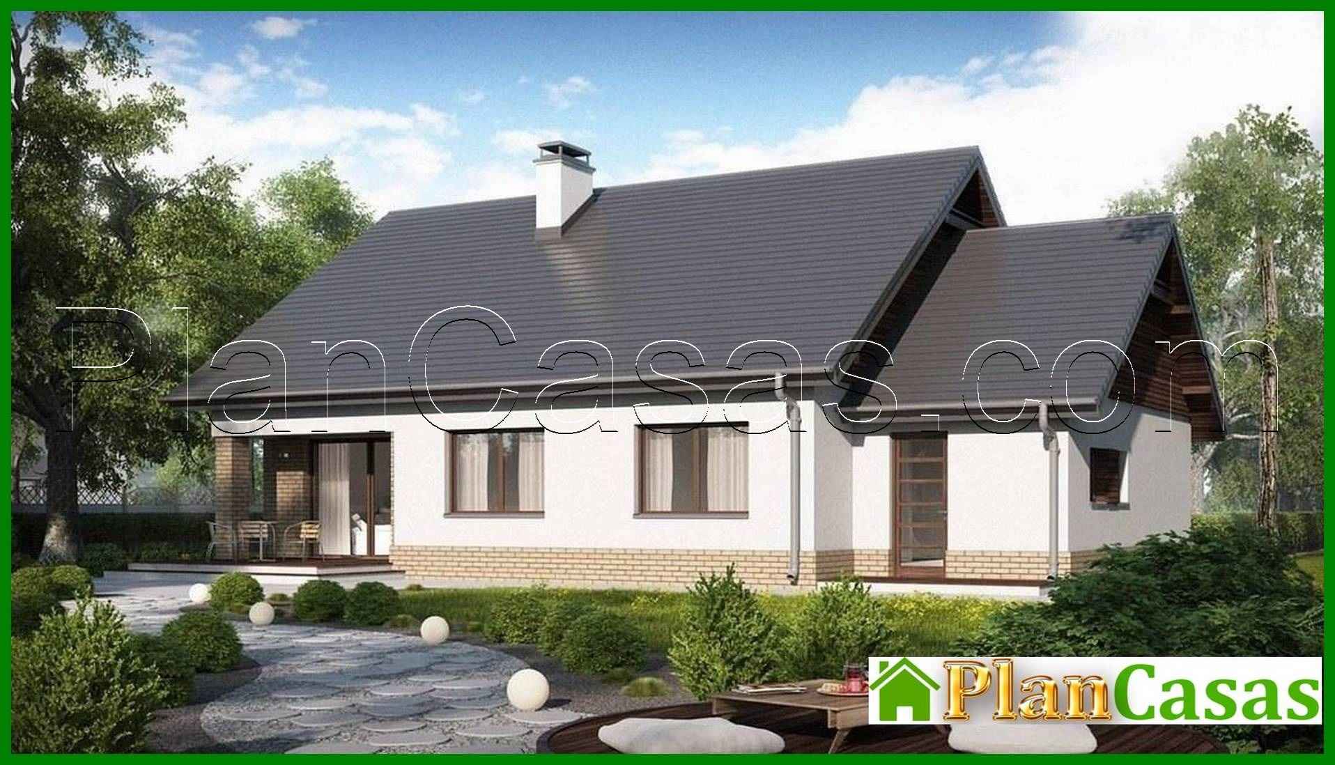 Visualization gallery - The project of a one-story cottage with an attic provided