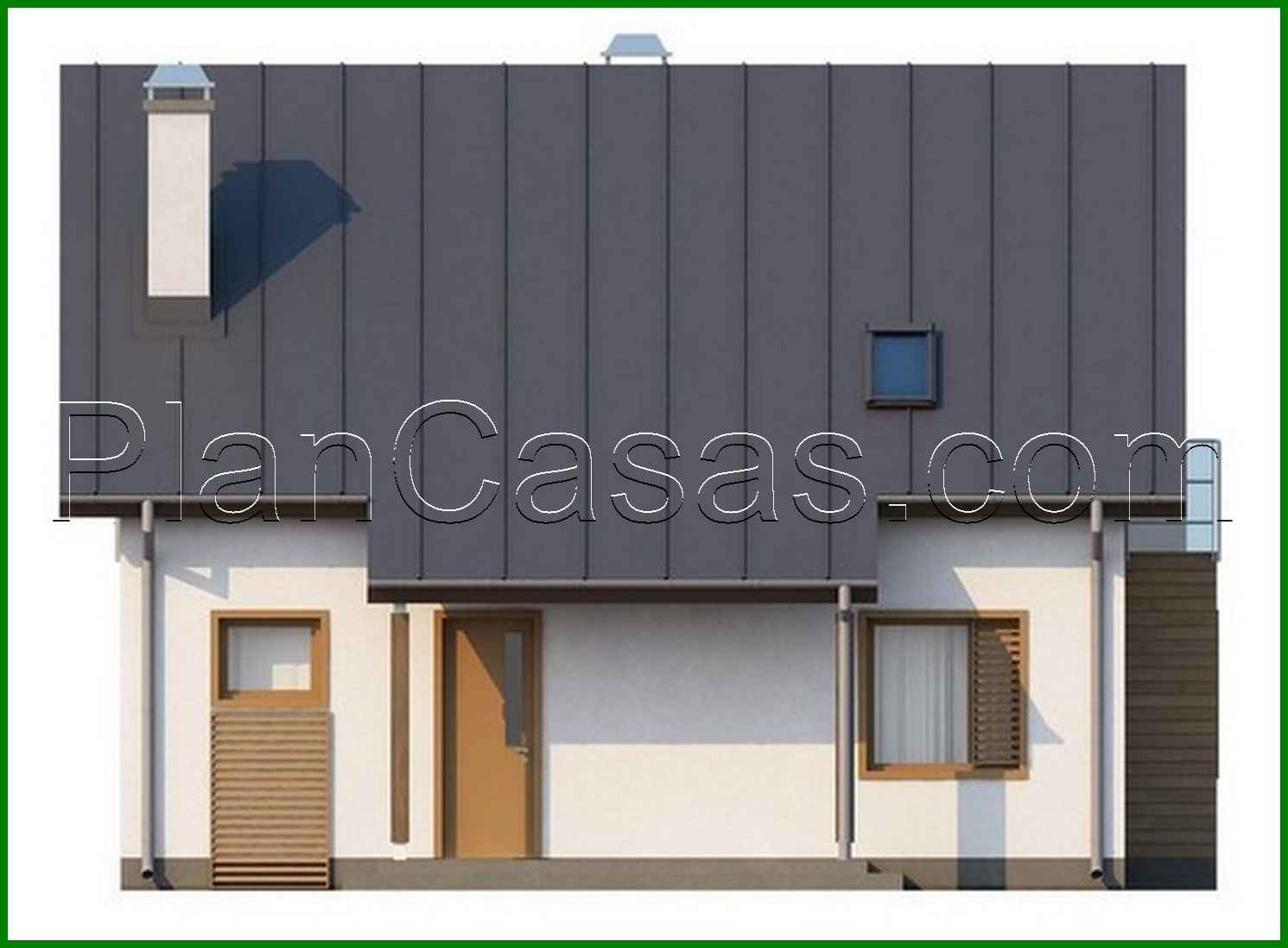 Visualization gallery - House project with bay window and study on the ground floor