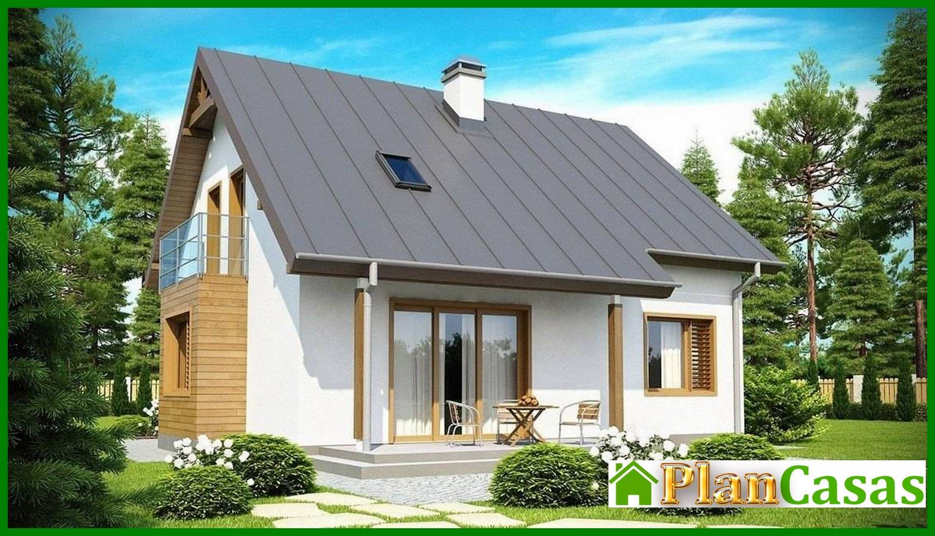 Visualization gallery - House project with bay window and study on the ground floor