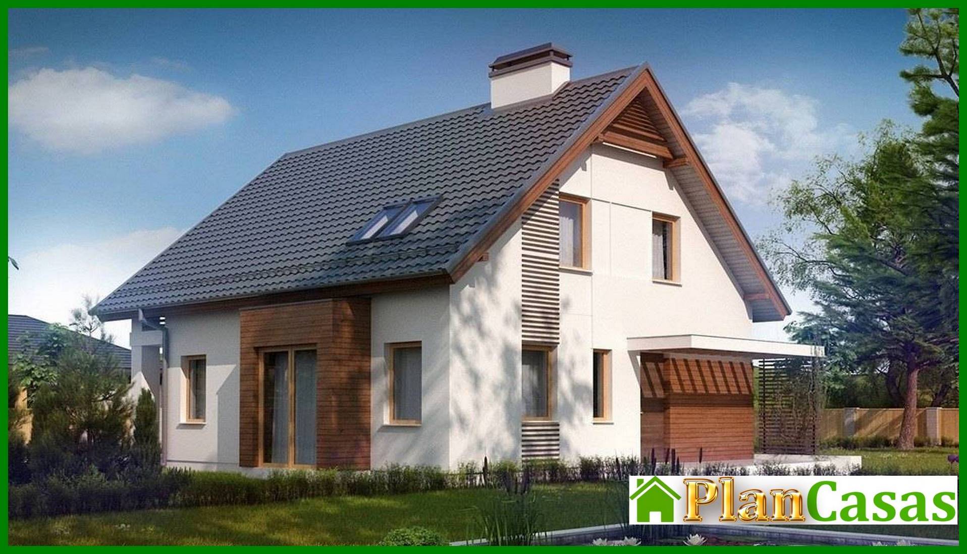 Visualization gallery - House project with attic and bay window