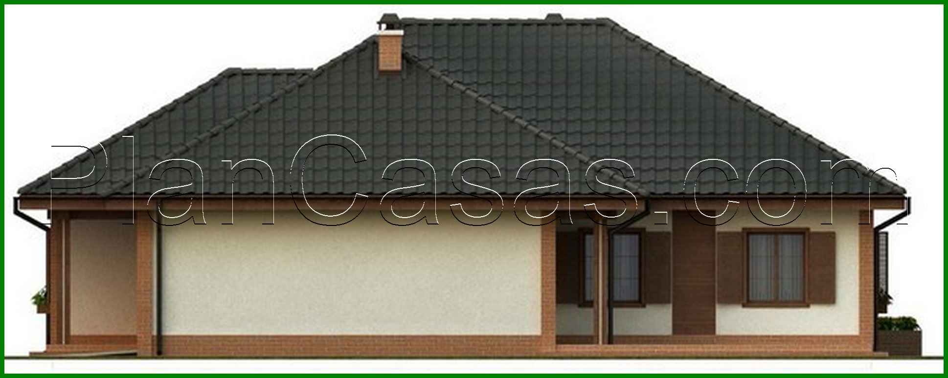 Galería de visualizaciones - Amplia casa de campo de una planta con garaje para dos coches