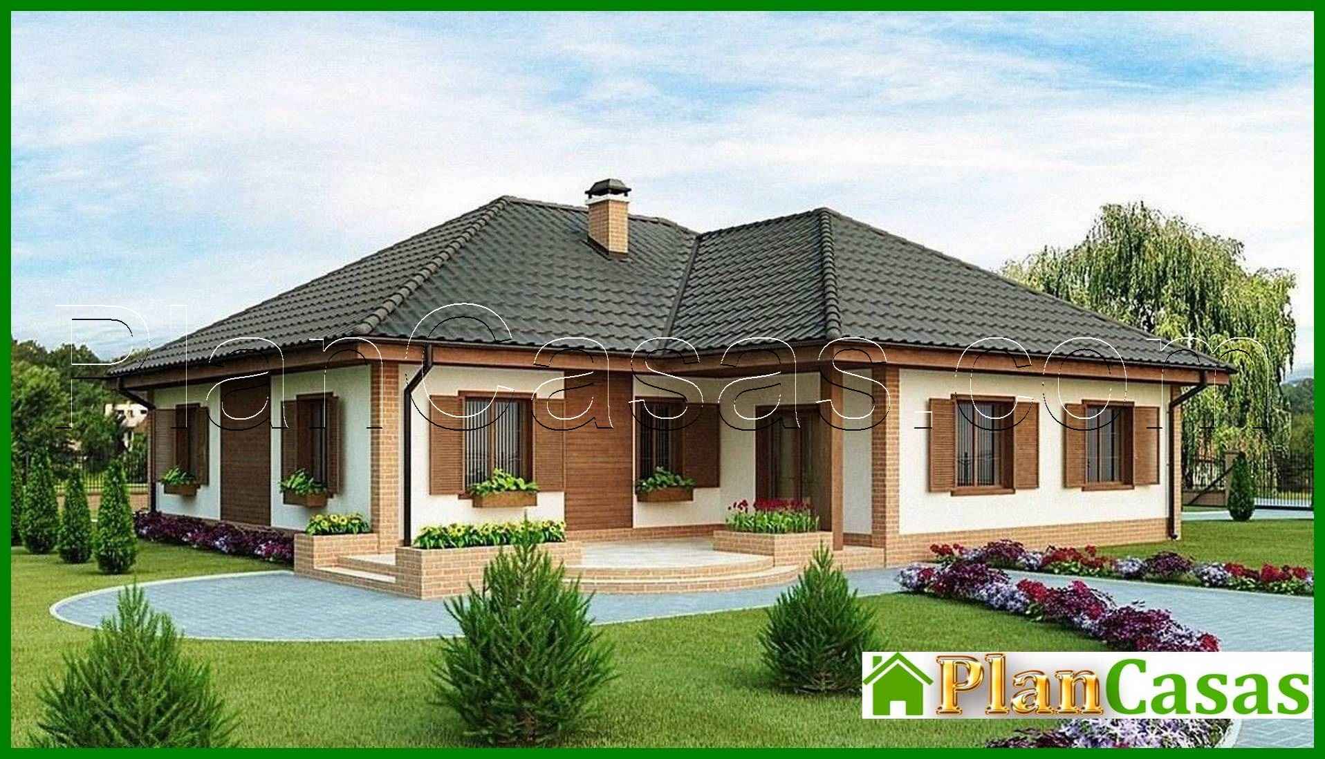 Galería de visualizaciones - Amplia casa de campo de una planta con garaje para dos coches