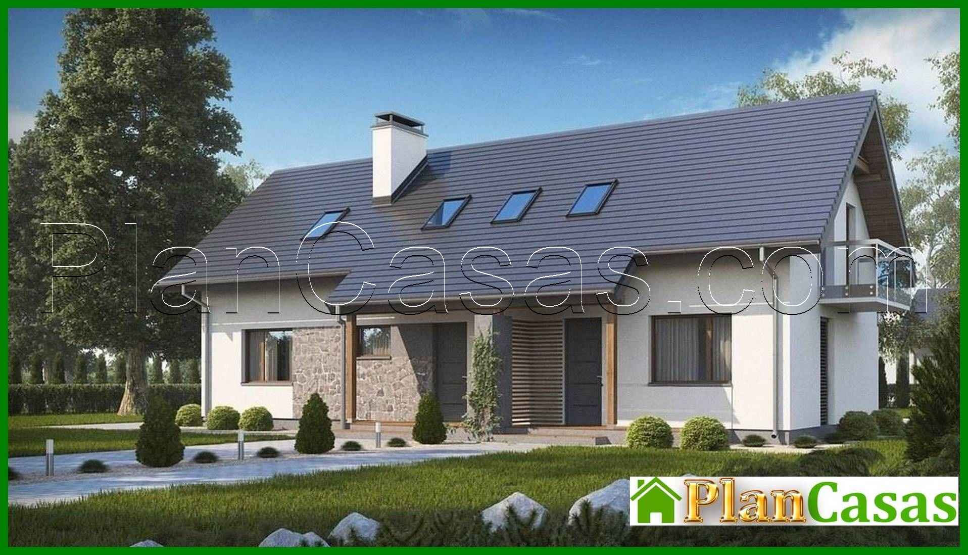 The project of a cottage for two families with separate entrances house plan