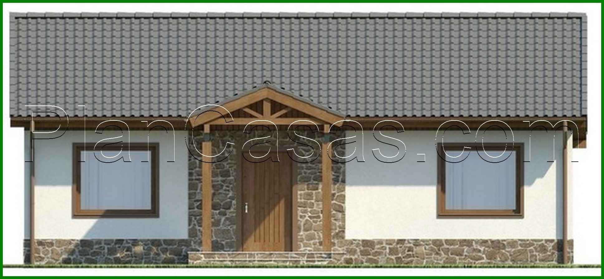 Visualization gallery - The project is a simple cozy one-story house with two bedrooms