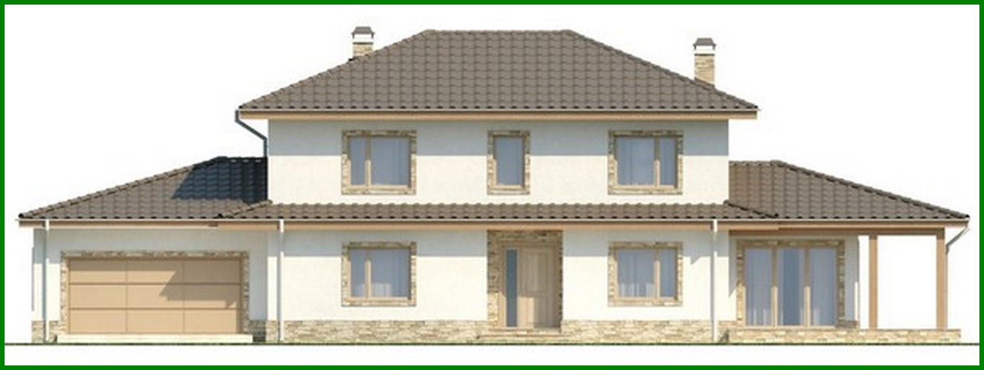 Visualization gallery - Manor project with side terrace