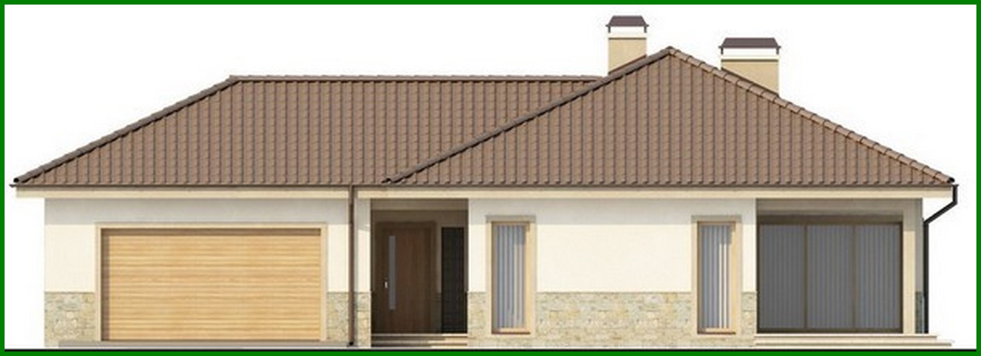 Visualization gallery - Scandinavian-style single-storey cottage project