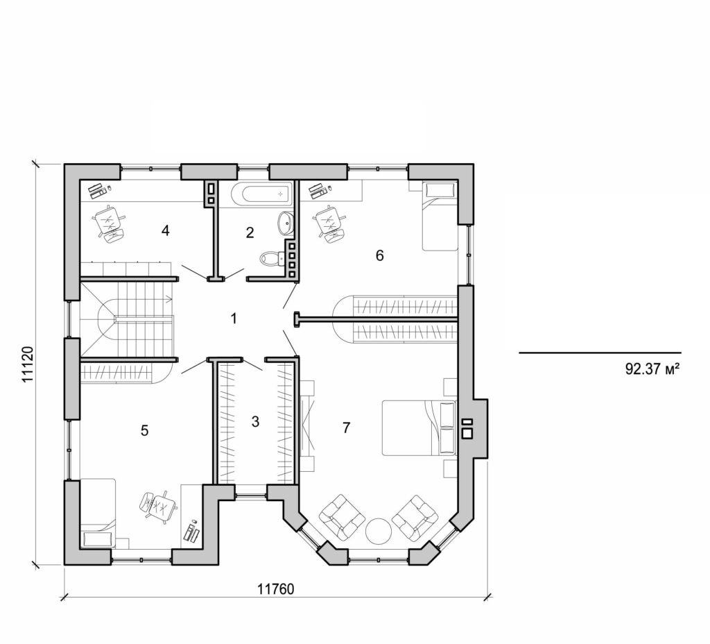 Visualization gallery - Two storey house