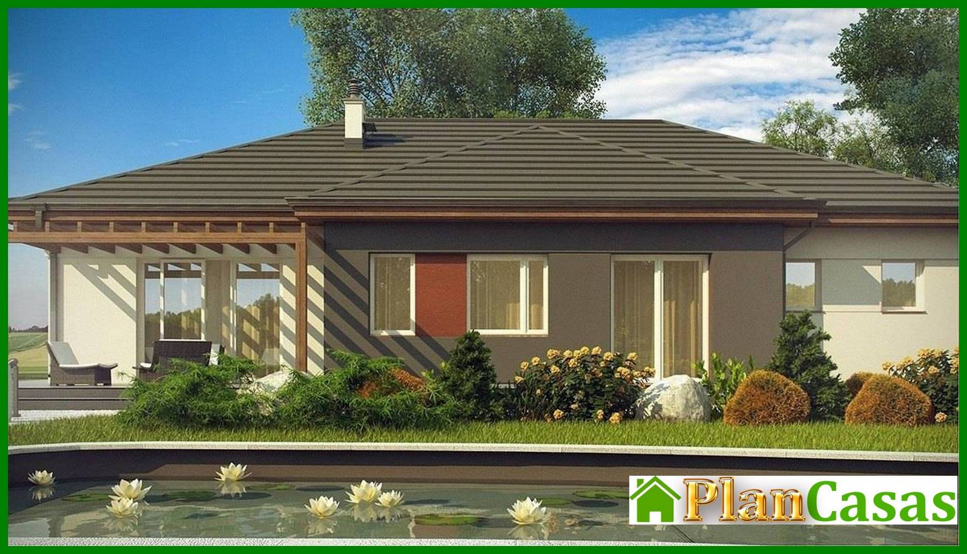 Visualization gallery - Classic one-story house