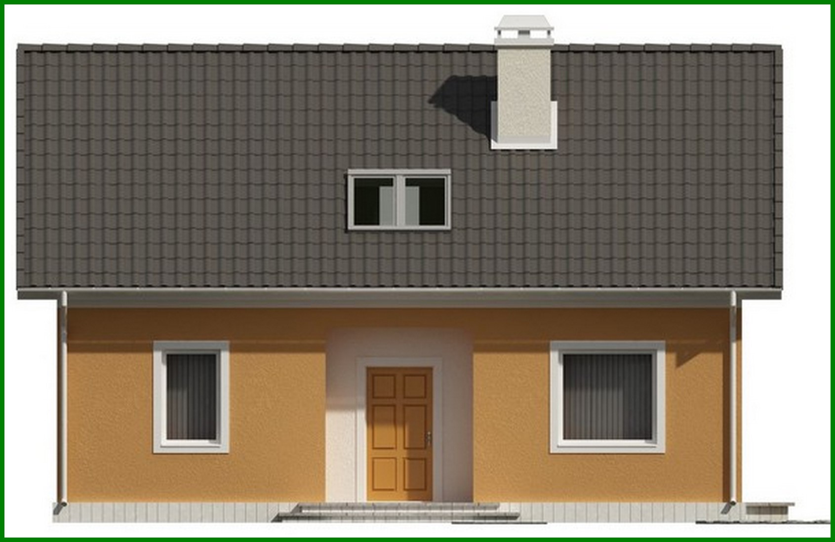 Visualization gallery - Project of a house with an attic for a small plot