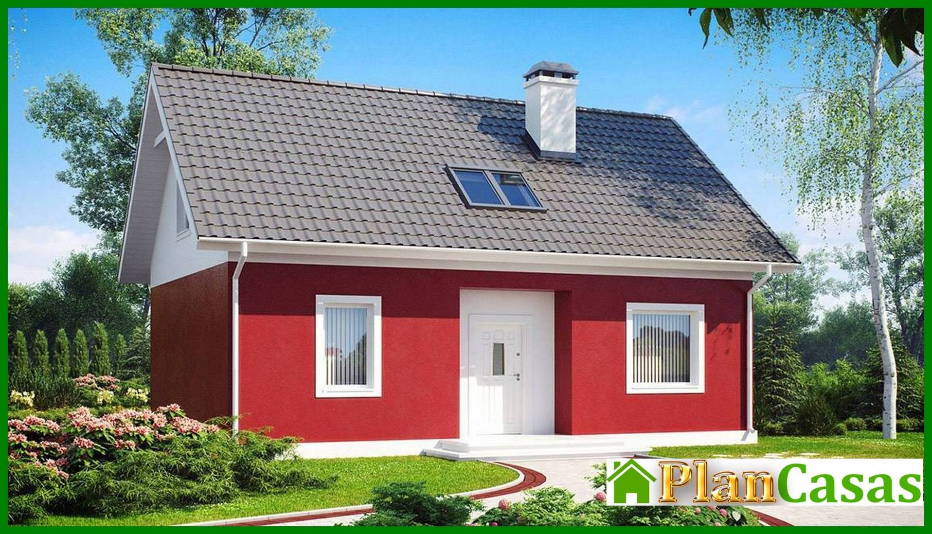 Visualization gallery - Project of a house with an attic for a small plot