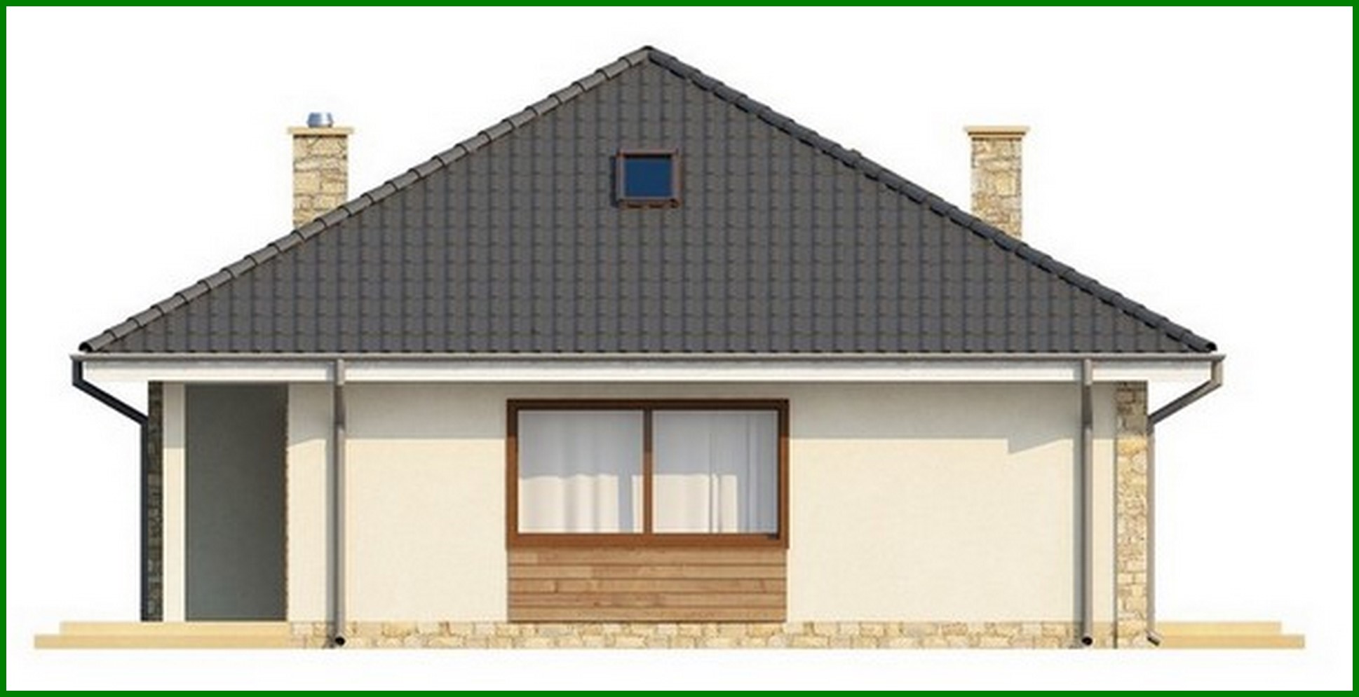 Visualization gallery - Single-storey house project with a large garage