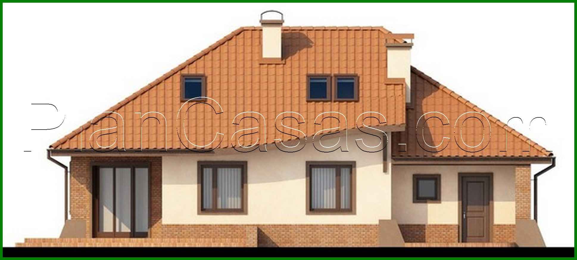 Visualization gallery - House project with garage, corner terrace