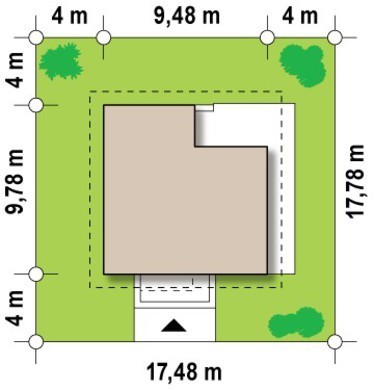 Visualization gallery - The project of a stylish economical cottage with an attic
