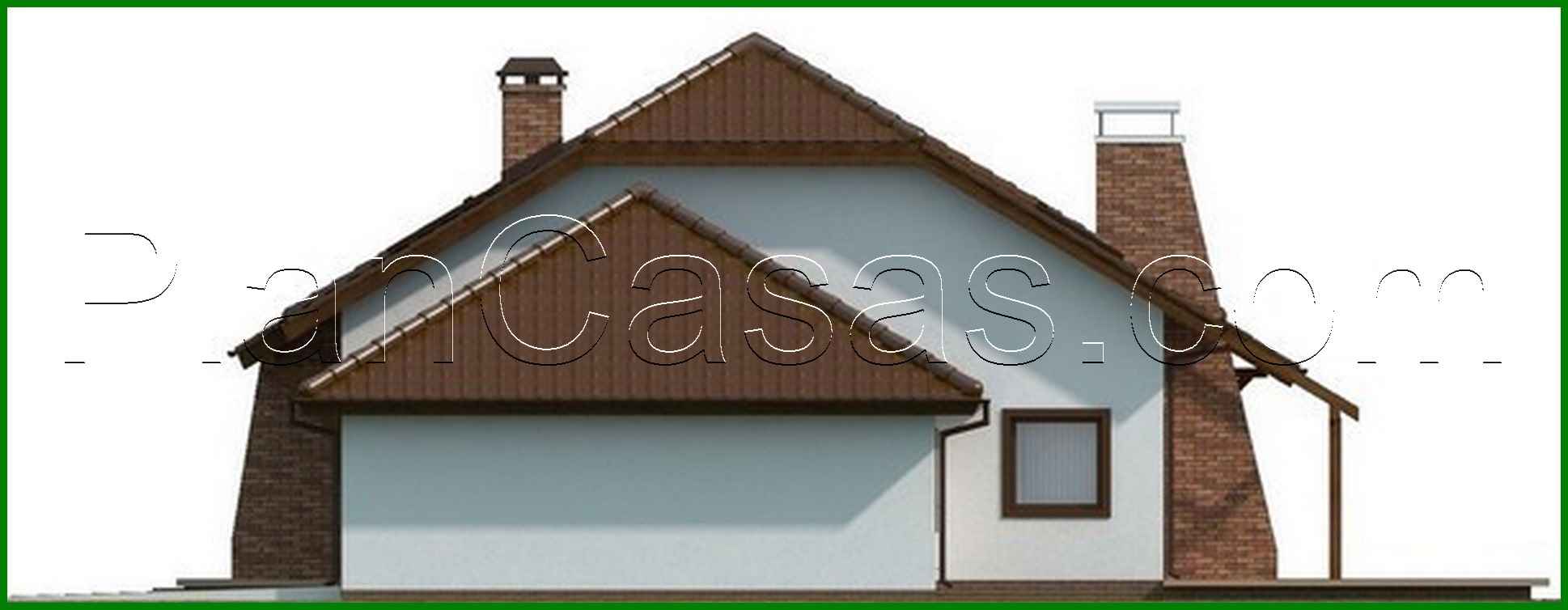 Visualization gallery - House project with an attic and a garage for two cars