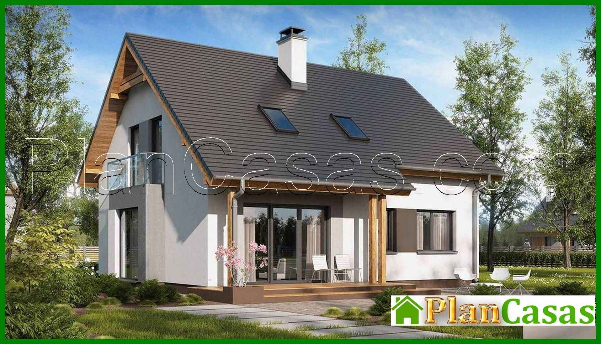 A project of a comfortable cottage with an office on the ground floor house plan