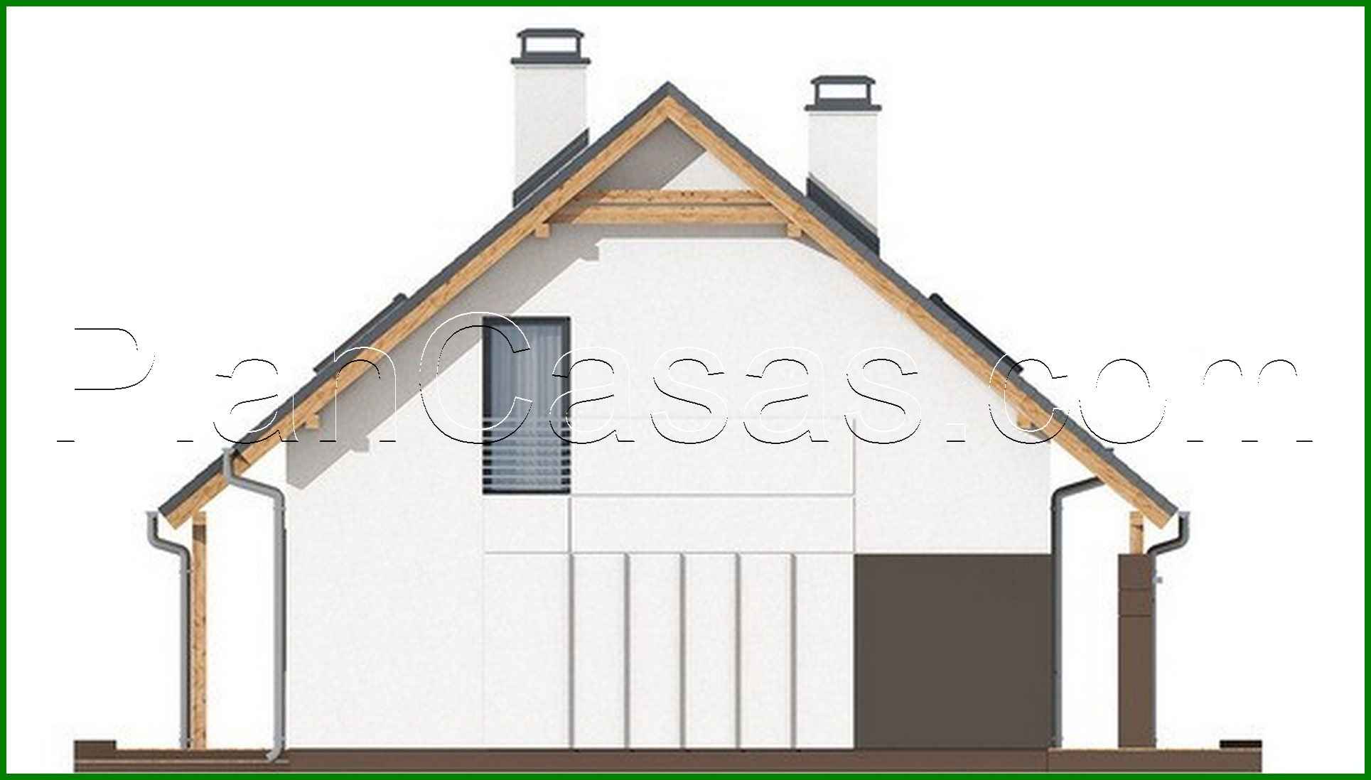 Visualization gallery - A project of a comfortable cottage with an office on the ground floor