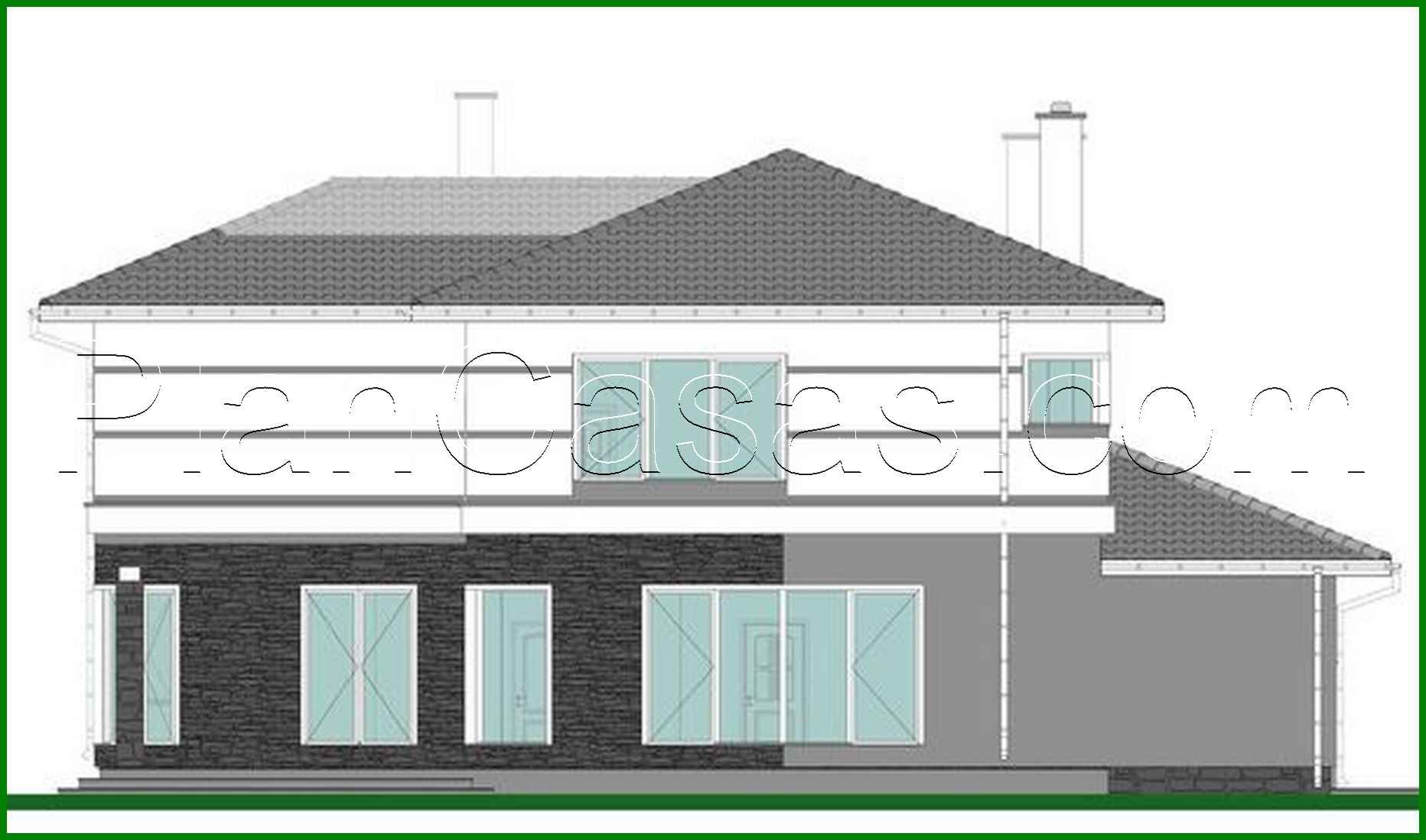 Visualization gallery - Project for the construction of a bright two-story mansion