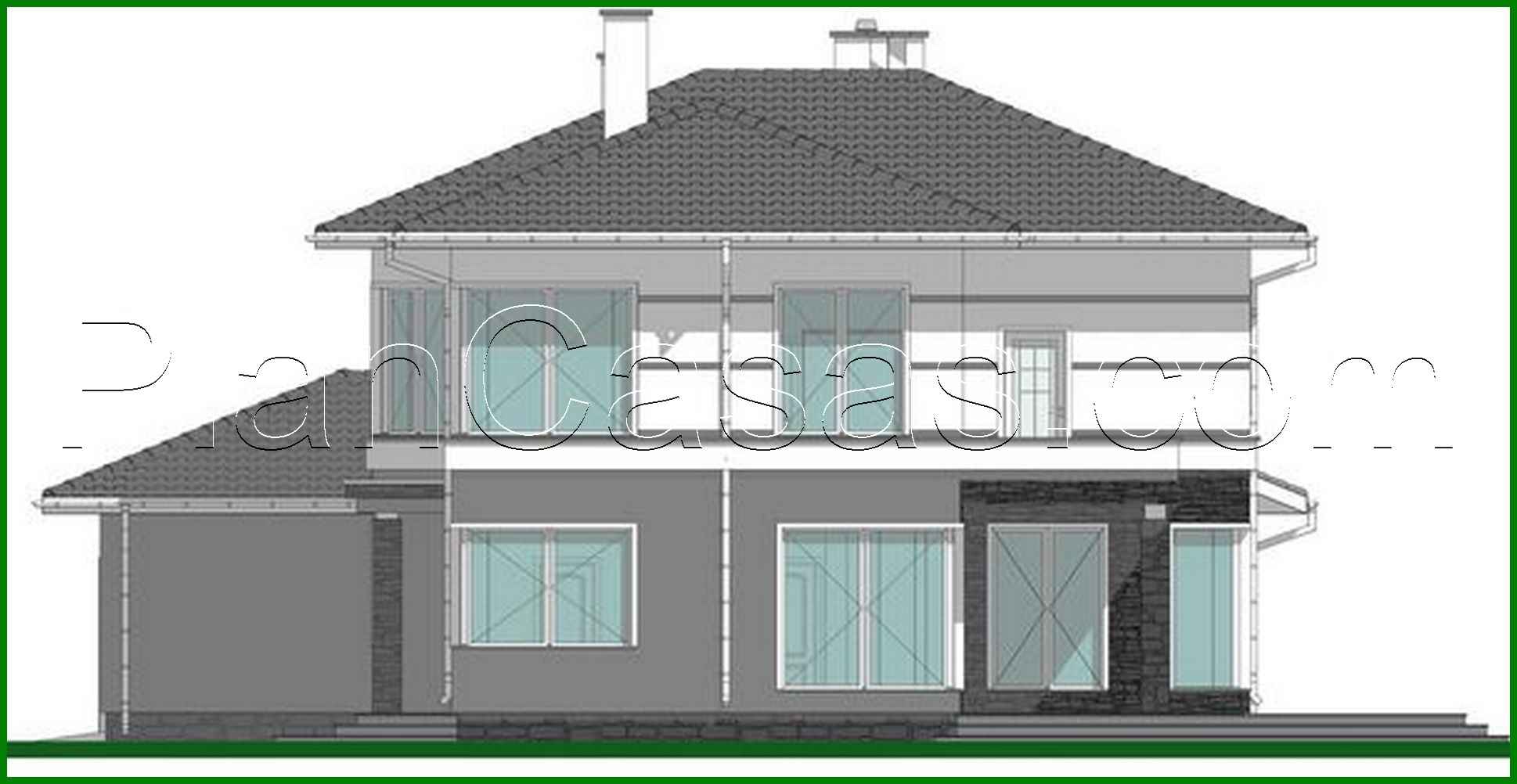 Visualization gallery - Project for the construction of a bright two-story mansion