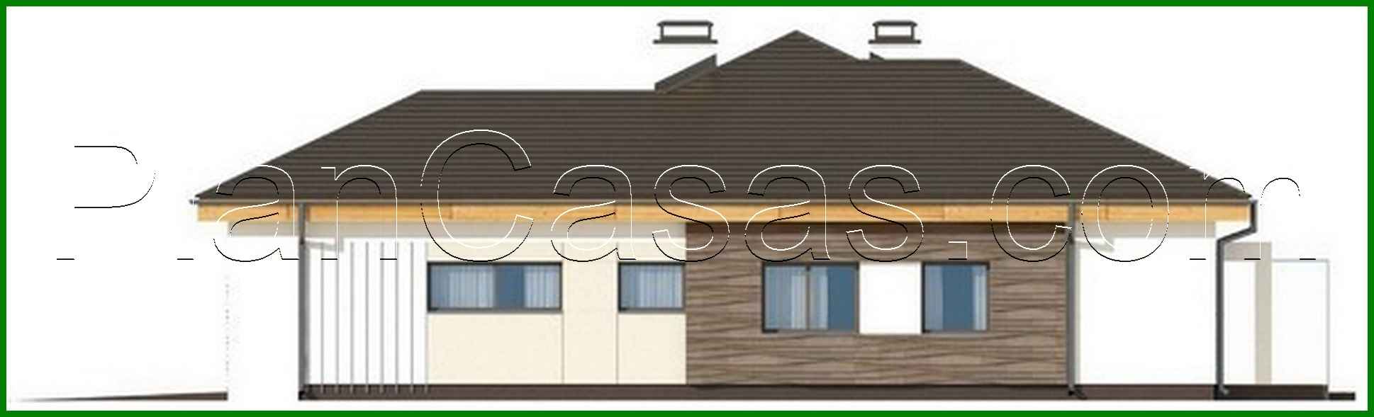 Visualization gallery - Single-storey house project with frontal garage