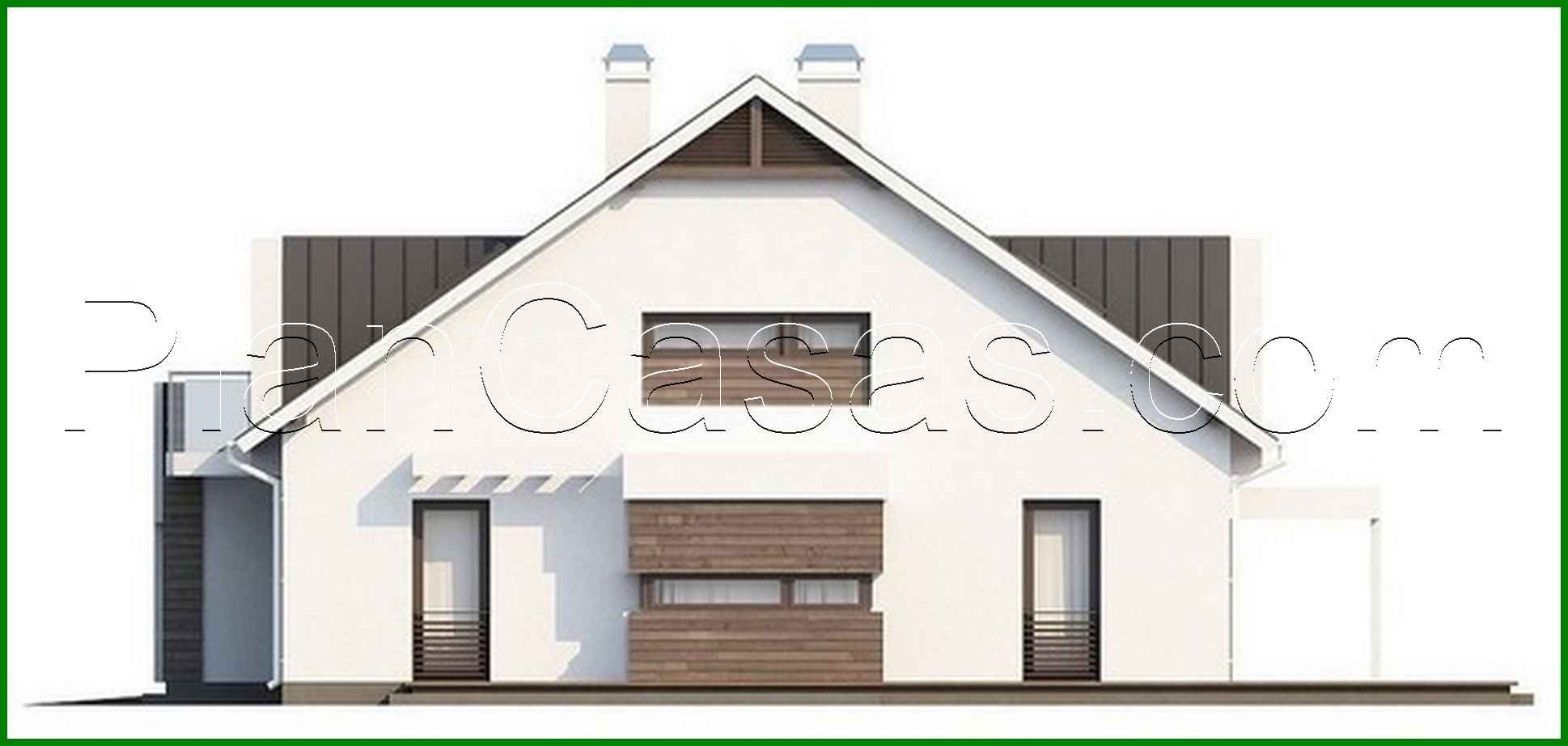 Visualization gallery - Project of a modern house with a garage