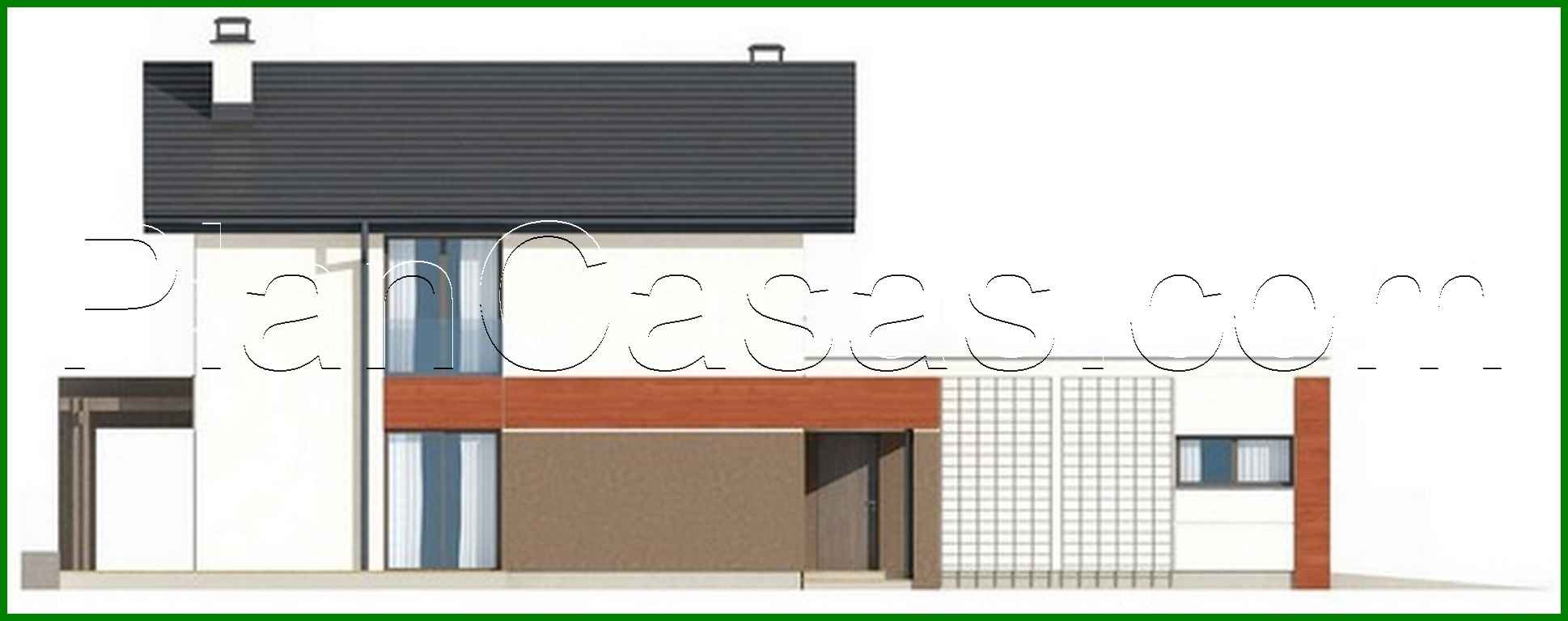 Visualization gallery - The project of a two-story cottage with a garage