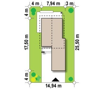 Visualization gallery - The project of a two-story cottage with a garage