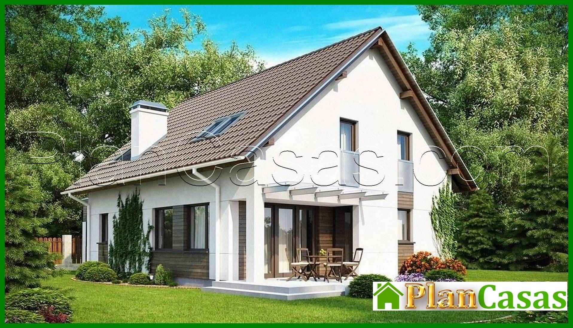 Visualization gallery - House project with a garage and an original attic