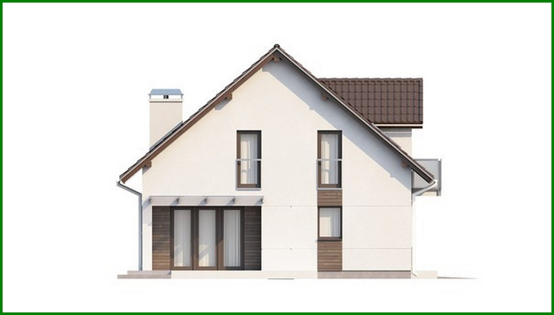 Visualization gallery - House project with a garage and an original attic