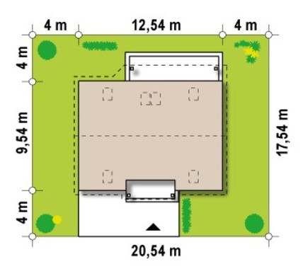 Visualization gallery - The design of the traditional style house with a gable roof