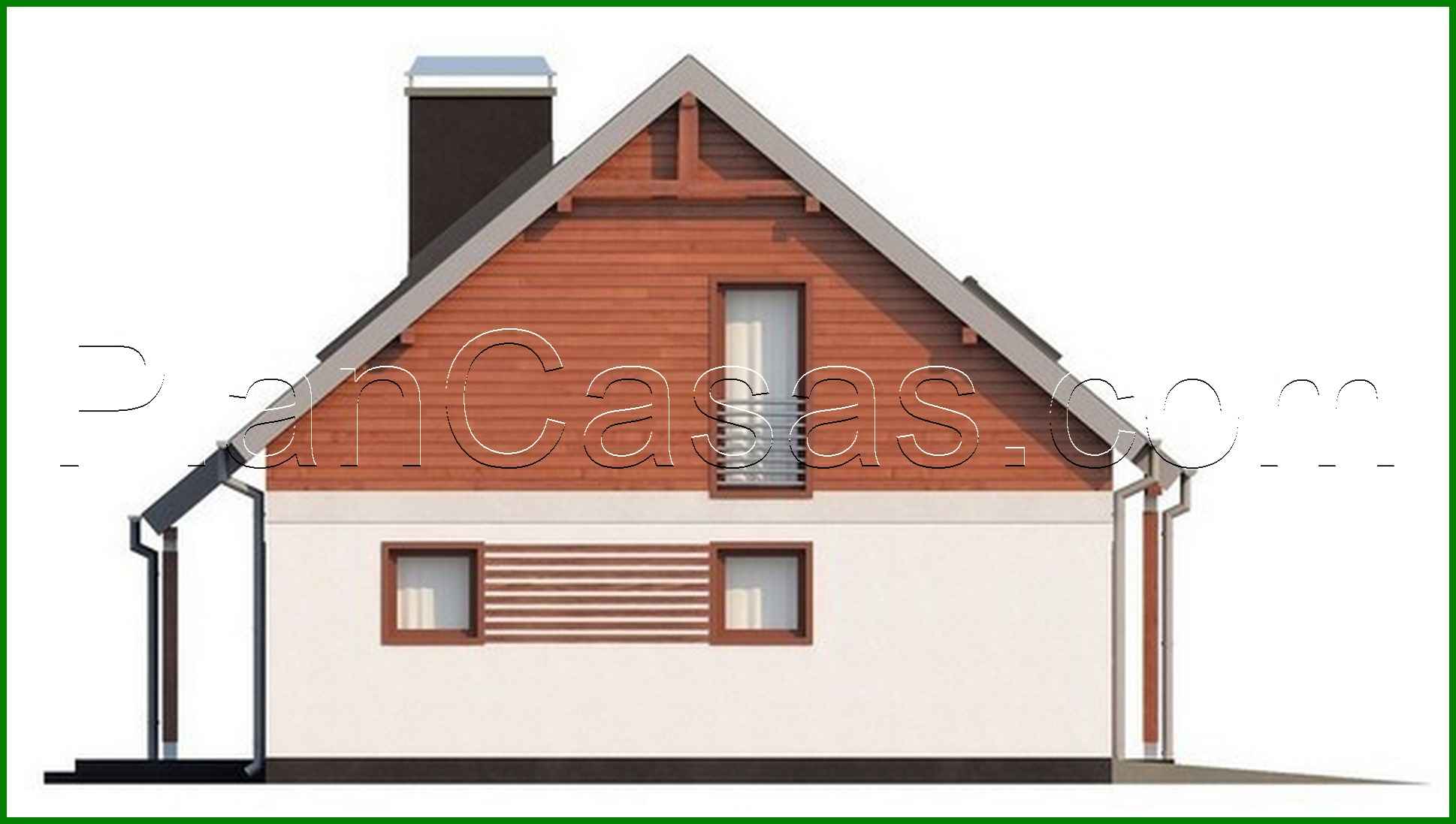 Visualization gallery - The design of the traditional style house with a gable roof