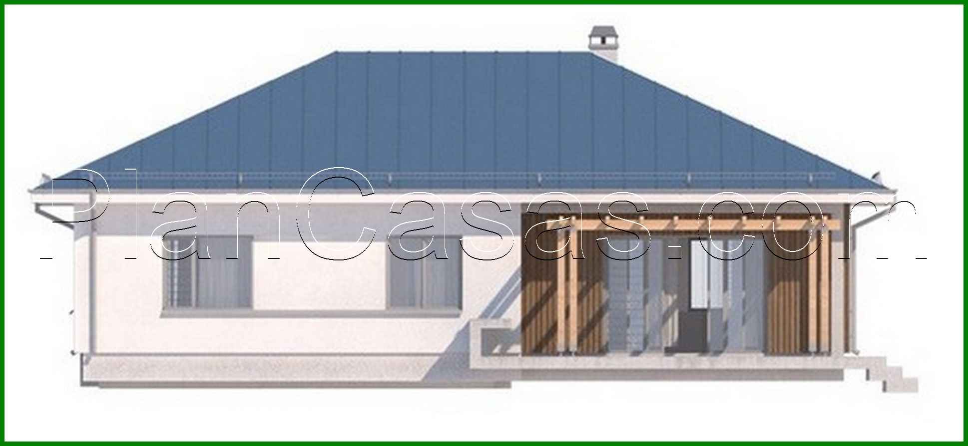 Visualization gallery - The project of a country house with a sloping roof