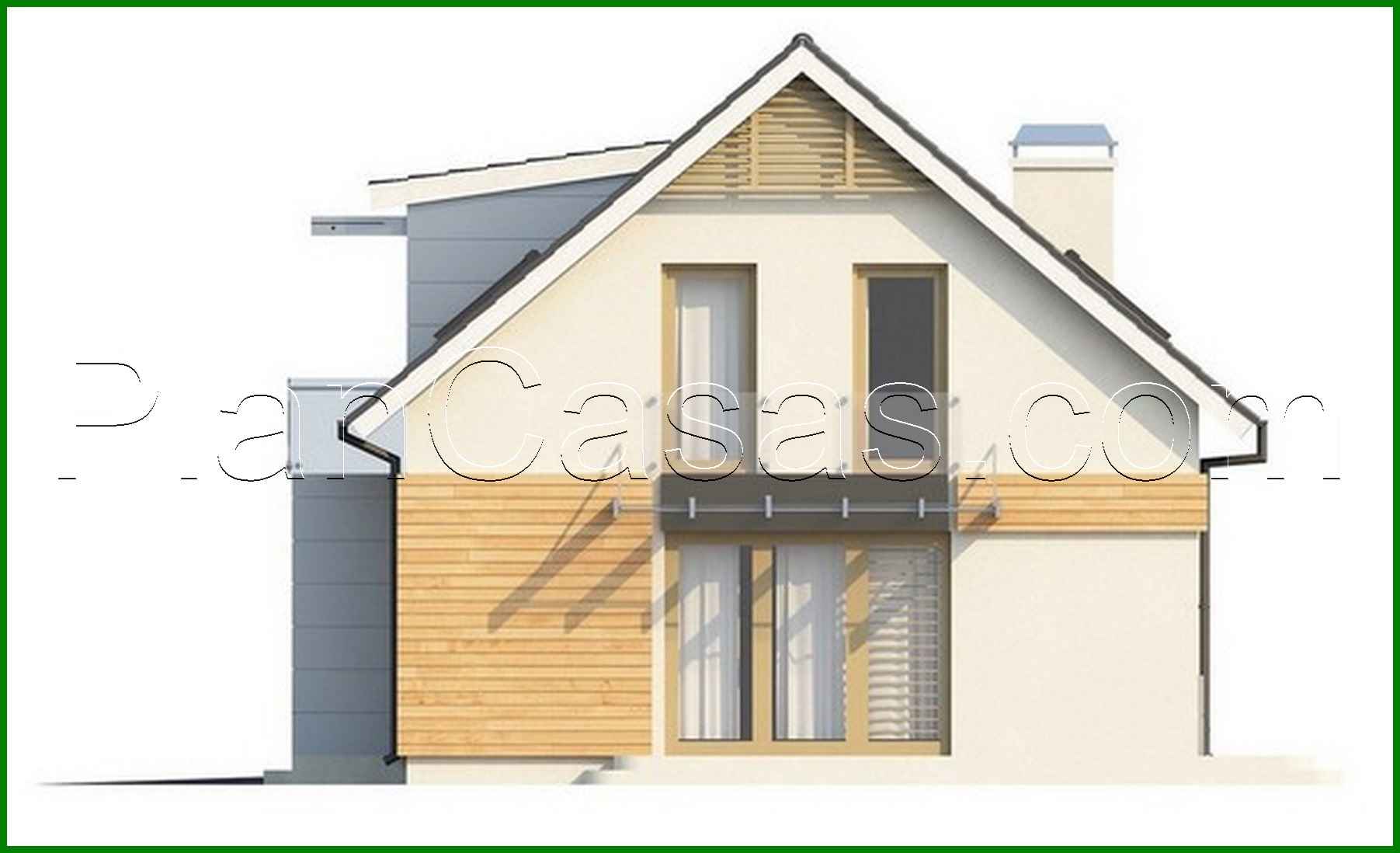 Visualization gallery - The project of a cottage with a garage, for two families