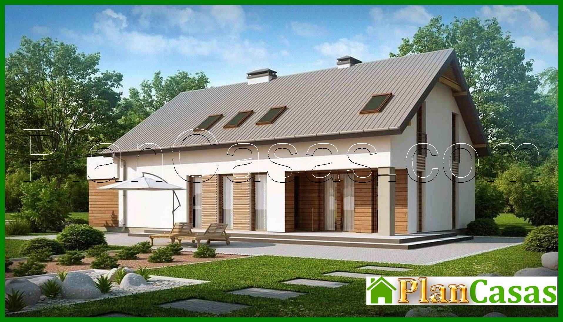 Visualization gallery - House project with a large terrace above the garage