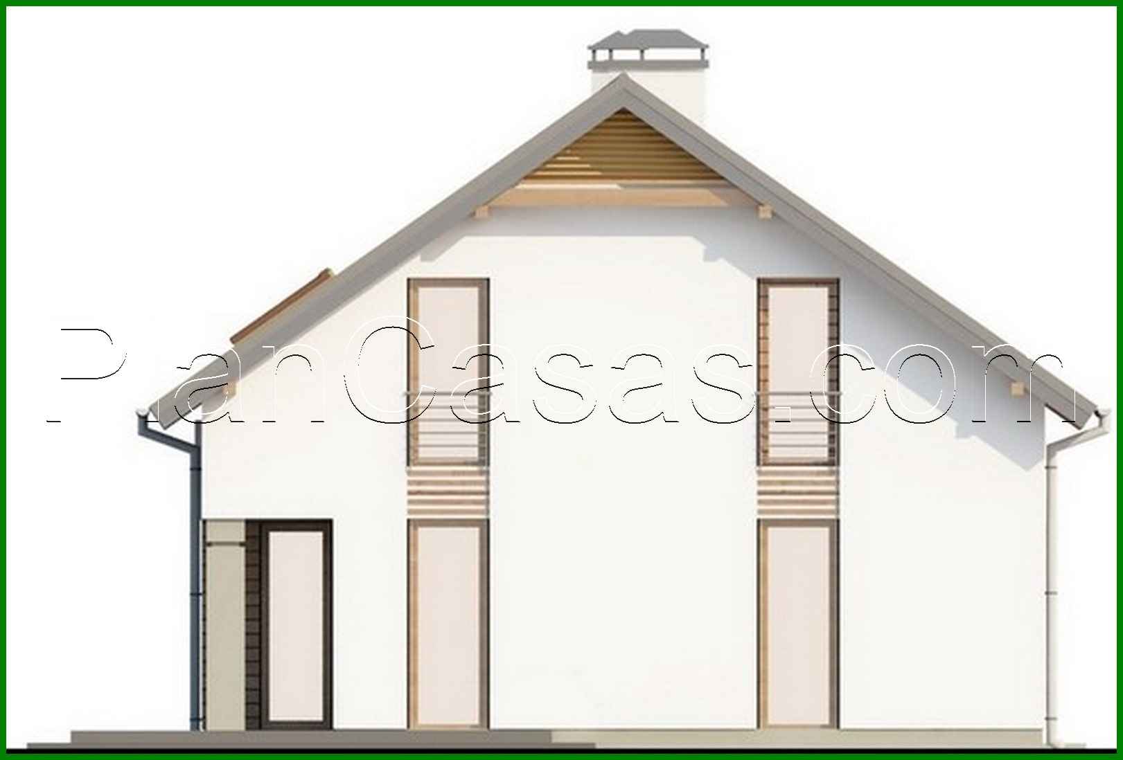 Visualization gallery - House project with a large terrace above the garage