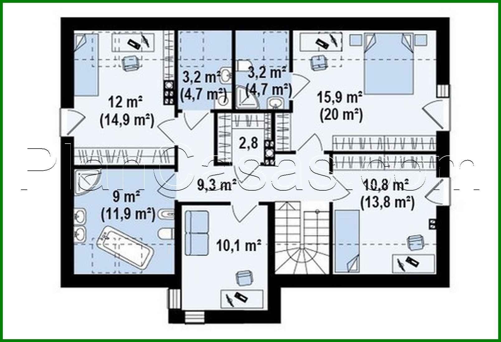 Visualization gallery - The project of a modern bright cottage with a garage and a gable roof