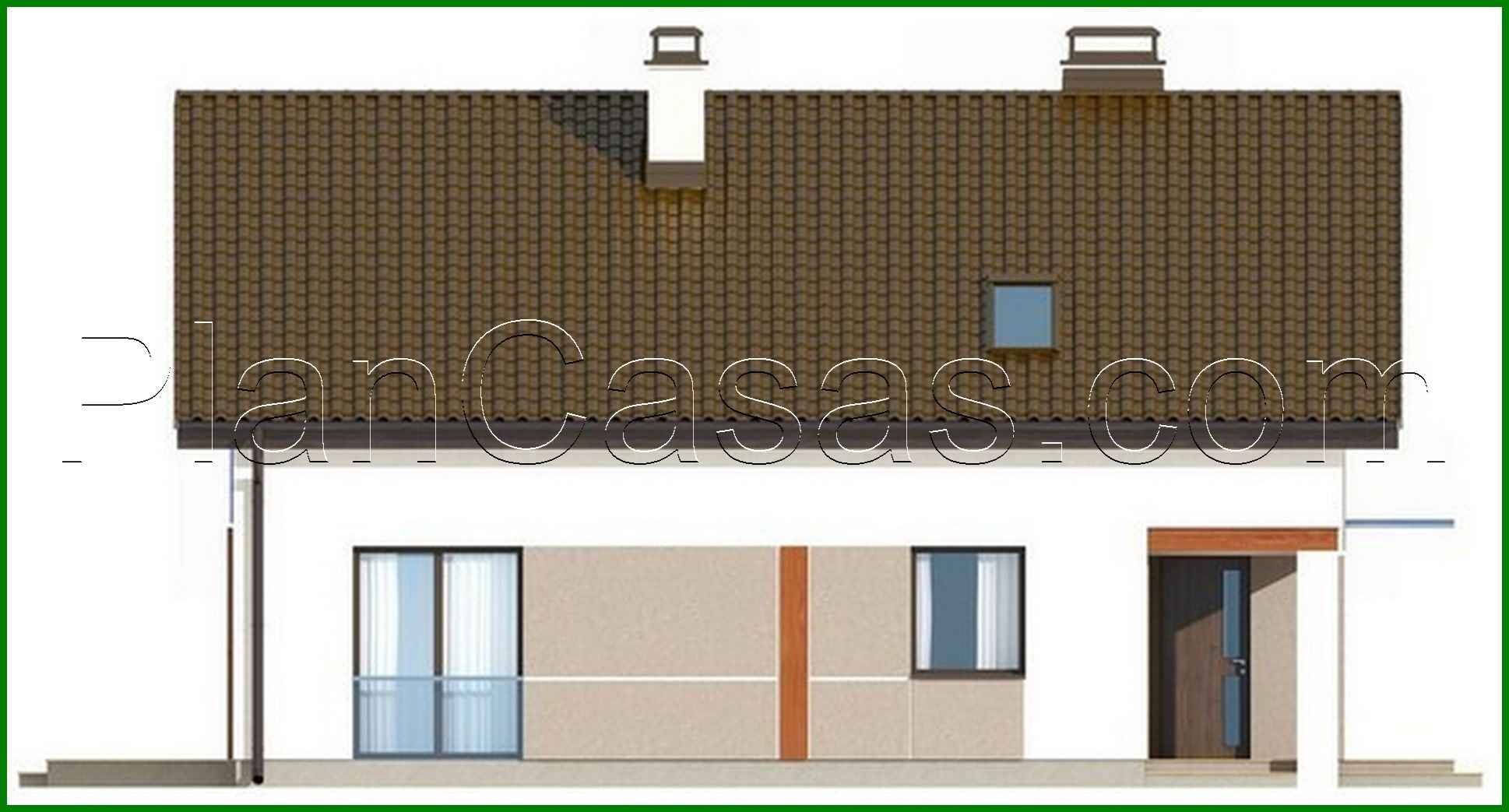 Visualization gallery - The project of an economical small cottage with an attic