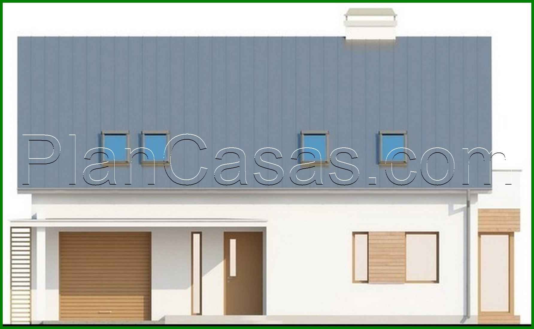 Visualization gallery - House project with attic, glass bay window and garage