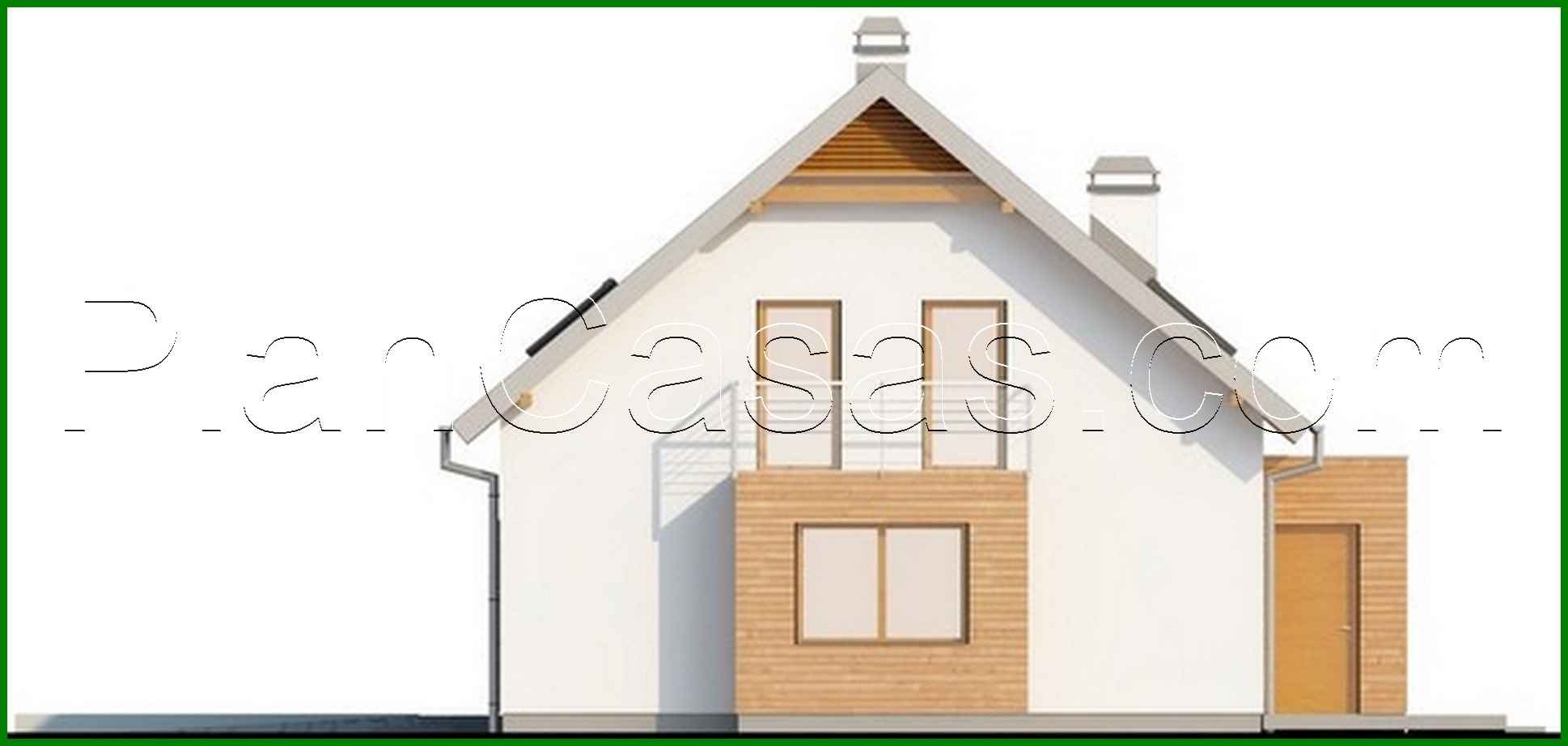 Visualization gallery - House project with an attic, a large technical room and an office