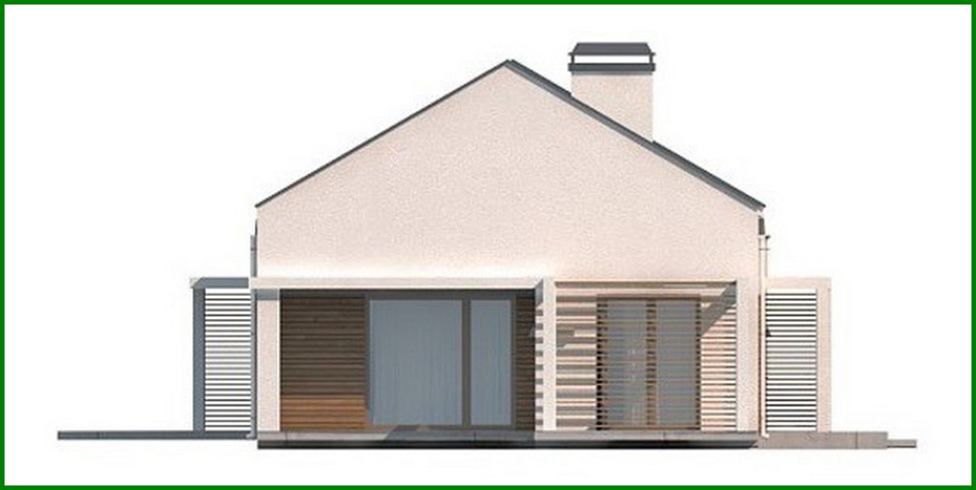 Visualization gallery - Project of a small modern one-story house