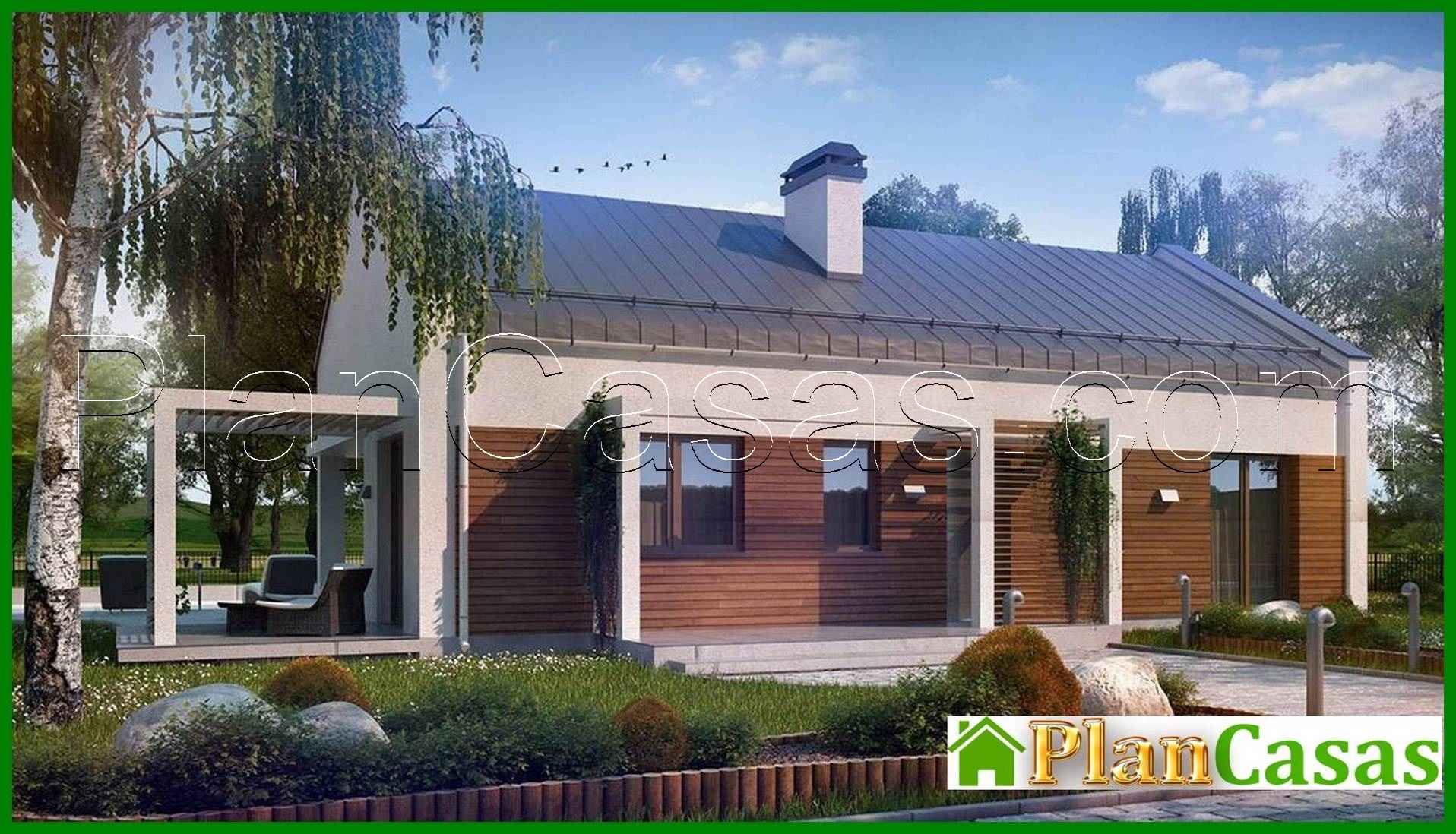 Visualization gallery - Project of a small modern one-story house