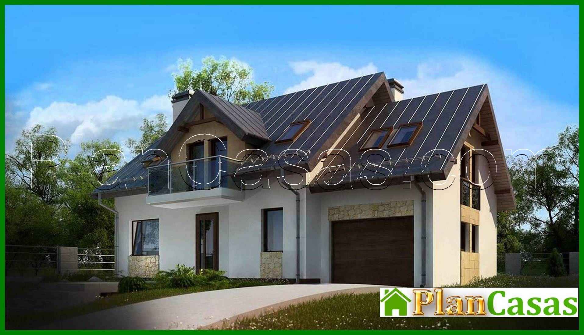 Visualization gallery - Design of a modern five-bedroom house with a garage