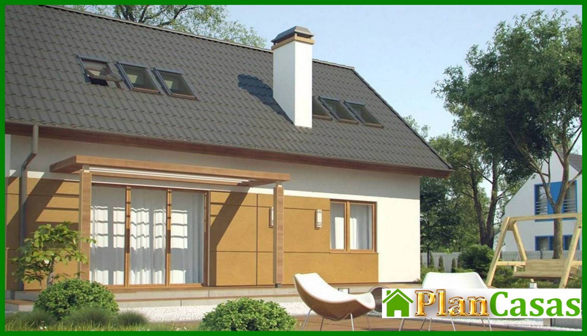 Visualization gallery - The project of an energy-saving house with an attic