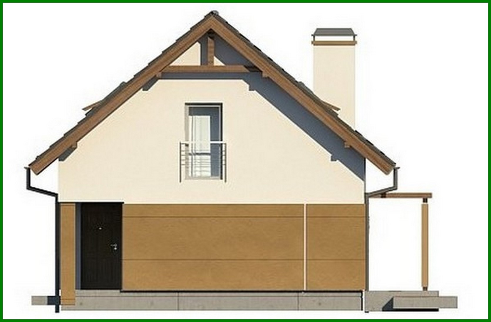 Visualization gallery - The project of an energy-saving house with an attic