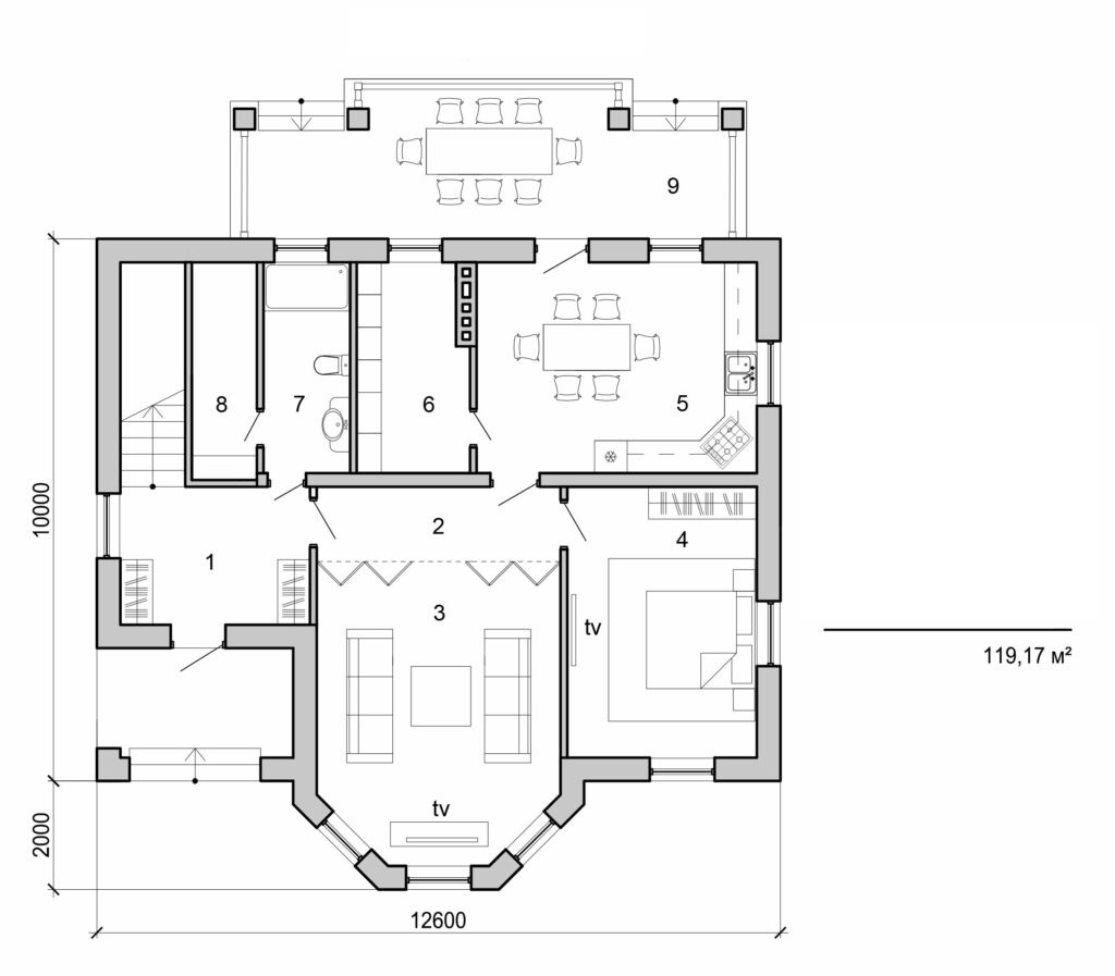 Visualization gallery - Two storey cottage