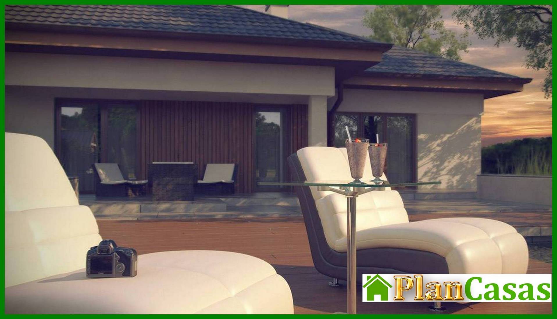 Visualization gallery - Project of a stylish practical one-story house