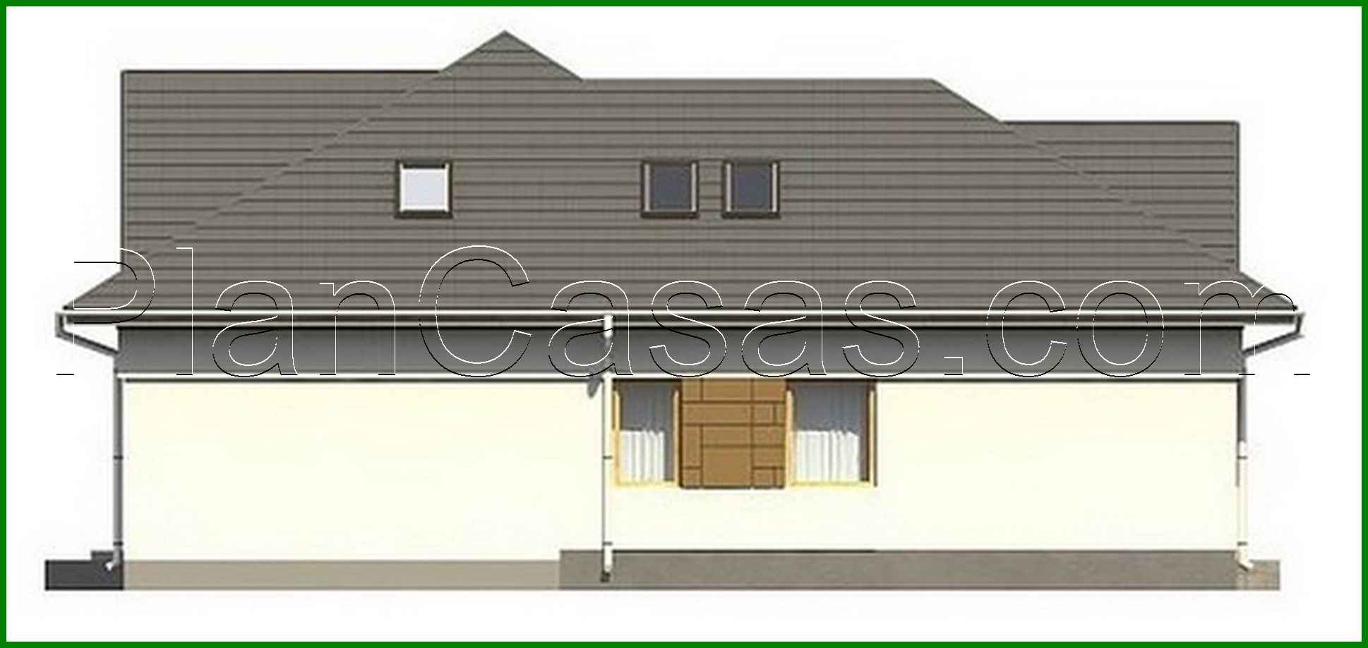 Visualization gallery - House project with front windows in the attic